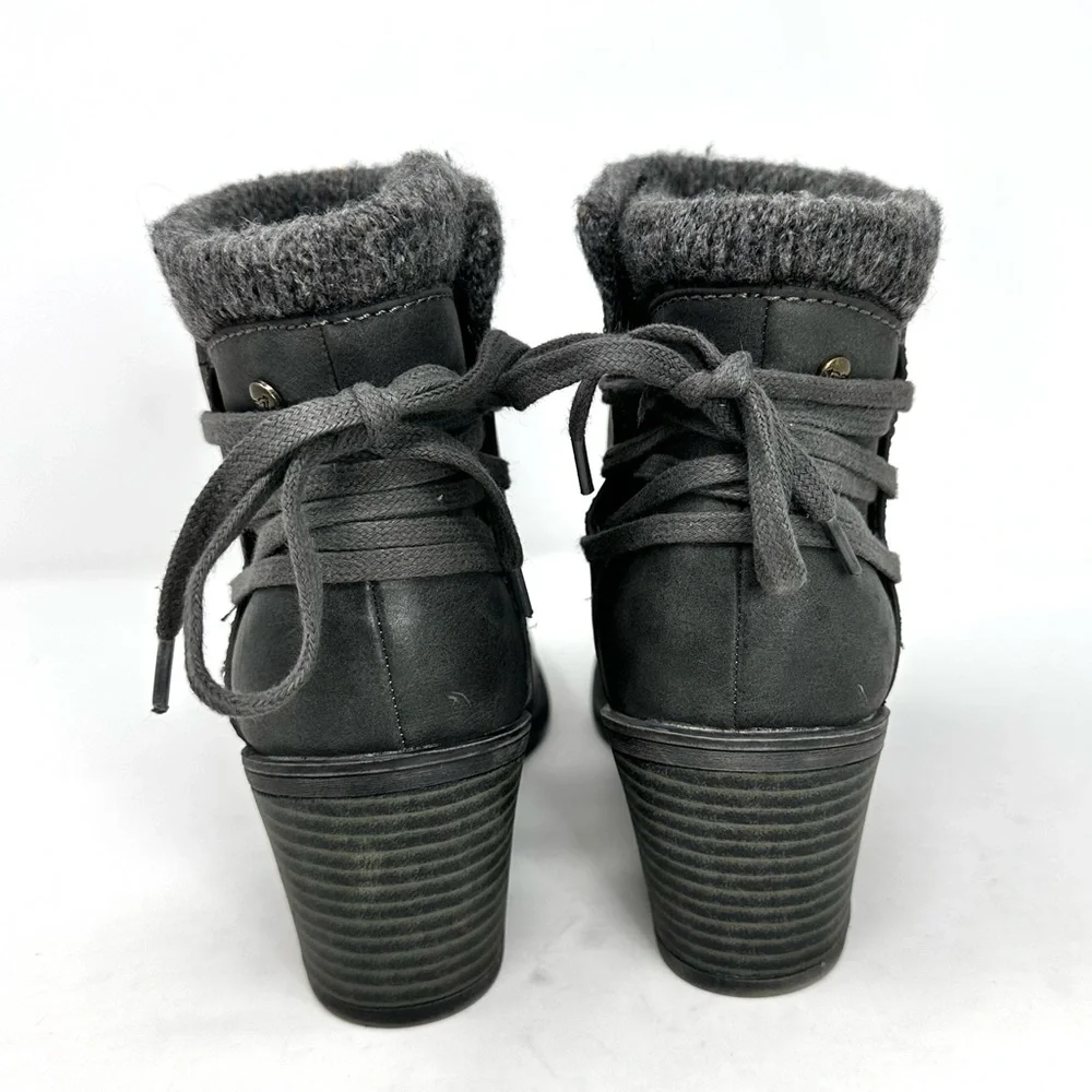 Roxy Dakota Heeled Ankle Booties Dark Gray - Picture 6 of 10